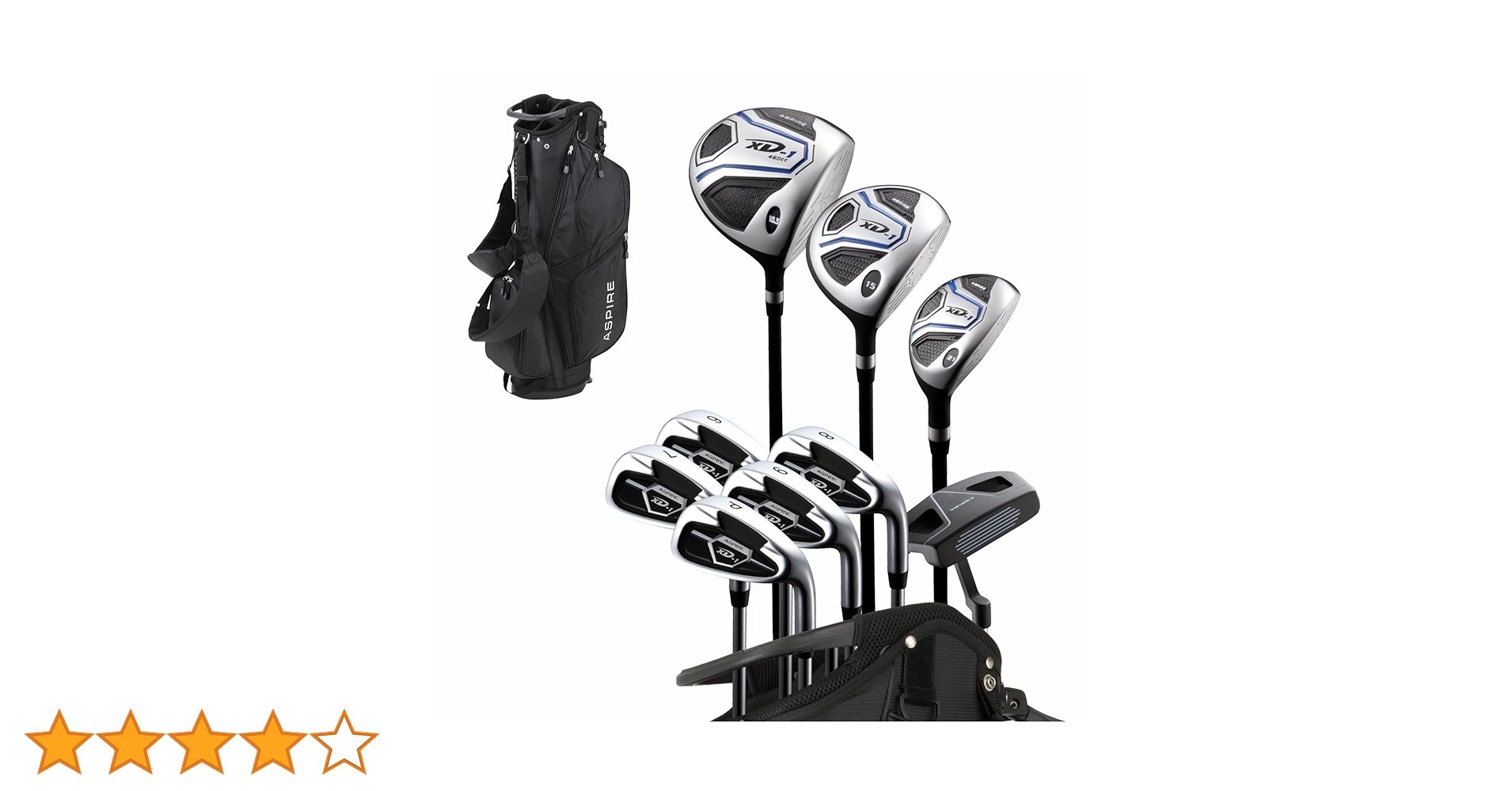 Amazon.co.jp: ASPIRE XD1 メンズコンプリートゴルフクラブパッケージ